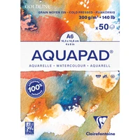 Bloc Goldline Aquapad A6 - 50 feuilles 300g