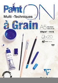 Bloc paint on a grain encolle a5 20f 250g