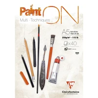 Bloc Paint'ON Multi-techniques A5 - 40 feuilles 250g - Blanc