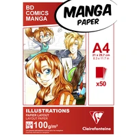 Bloc papier layout Manga Illustrations A4 - 50 feuilles 100g