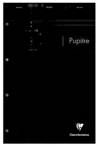 CLAIREFONTAINE - BLOC PUPITRE AGRAFE PERFO.4 TROUS 21X31,5 160P LIGNE + MARGE