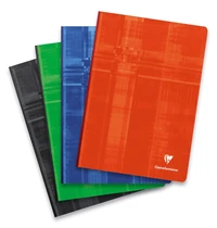 Cahier brochure dos toilé a4 -21x29,7 cm - 192 pages grands carreaux 90g