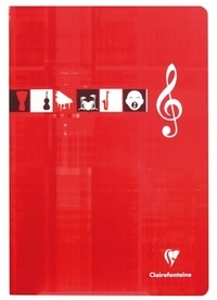 CLAIREFONTAINE - CAHIER ITALIEN MUSIQUE 17*22 48 PAGES