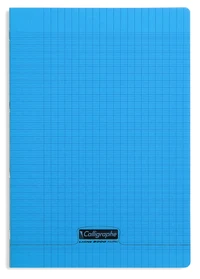Cahier piqué 8000 Polypro A4 - 21x29,7 cm - 96 pages grands carreaux 90g - Bleu