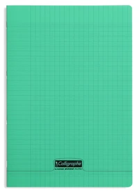 Cahier piqué 8000 Polypro A4 - 21x29,7 cm - 96 pages grands carreaux 90g - Vert