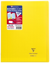 CLAIREFONTAINE - CAHIER PIQUE COVERBOOK 24 X 32 CM - 96 PAGES - SEYES