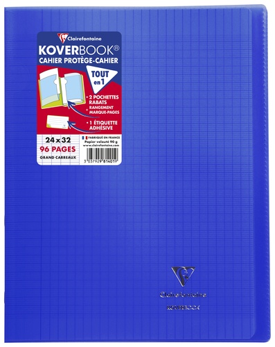 CAHIER PIQUE COVERBOOK 24 X 32 CM - 96 PAGES - SEYES