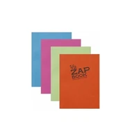 Carnet collé 1/2 Zap Book A6 - 80 feuilles 80g - Coloris aléatoire
