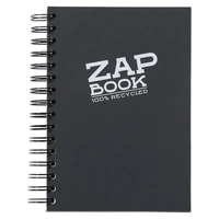 Carnet spiralé Zap Book A5 - 160 feuilles 80g - Noir