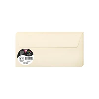 Enveloppe pollen 110x220 ivoire pqt 20
