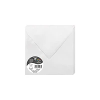 Enveloppe pollen 165x165 blanc irise pqt 20