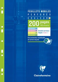 Etui fm 4x50p 4 coul. a4 200p seyes 90g
