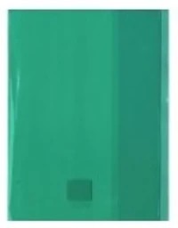 Protège-cahier Cristal Luxe 17x22 cm transparent Vert