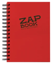 Zap book bloc d esquisse spirale 14.8x21 uni