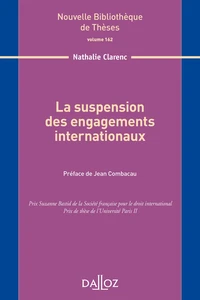 La suspension des engagements internationaux