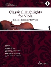 Kate Mitchell - Classical Highlights  : Classical Highlights for Viola - arranged for Viola and Piano. viola and piano. Play-along..