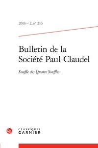 Bulletin de la société Paul Claudel
