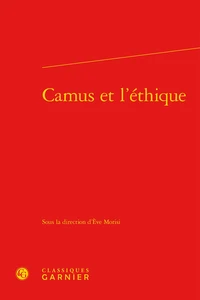 Camus et l'éthique