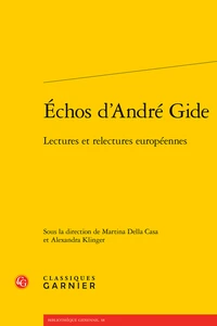 Echos d'André Gide