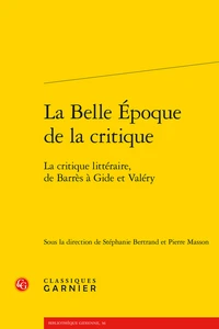 La belle époque de la critique