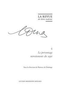 Le personnage miroitements du sujet