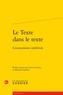  Classiques Garnier - Le texte dans le texte - L'interpolation médiévale.
