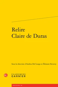 Relire Claire de Duras