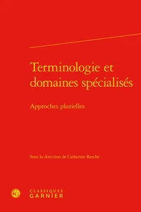 Terminologie et domaines spécialisés