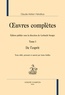 Claude-Adrien Helvétius - Oeuvres complètes - Tome 1, De l'esprit.