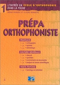Claude Bonneval et Bruno Riondet - Prépa orthophoniste.