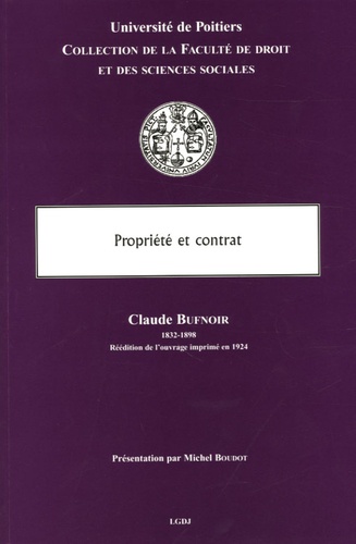 Claude Bufnoir et Michel Boudot - Propriété et contrat.