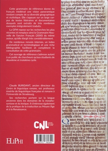 Grammaire du français médiéval (XIe-XIVe siècles)