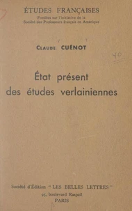 État présent des études verlainiennes