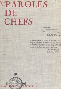 Claude Cy - Paroles de chefs.