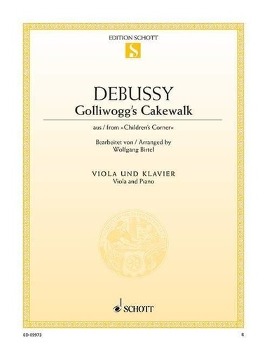 Claude Debussy - Golliwogg's Cakewalk - extrait de "Children's Corner". viola and piano..