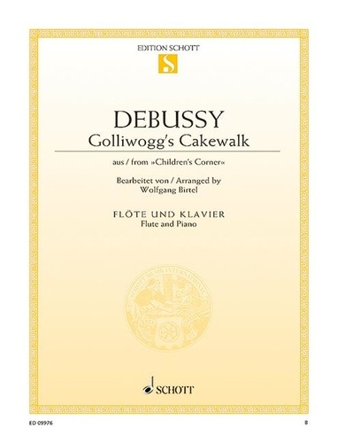 Claude Debussy - Golliwogg's Cakewalk - extrait de "Children's Corner". flute and piano..