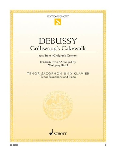 Claude Debussy - Golliwogg's Cakewalk - extrait de "Children's Corner". tenor saxophone in Bb and piano..