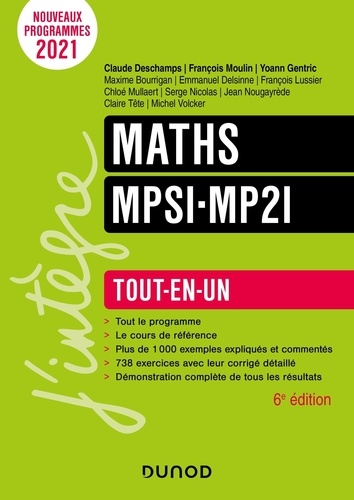 Maths MPSI-MP2I. Tout-en-un 6e édition