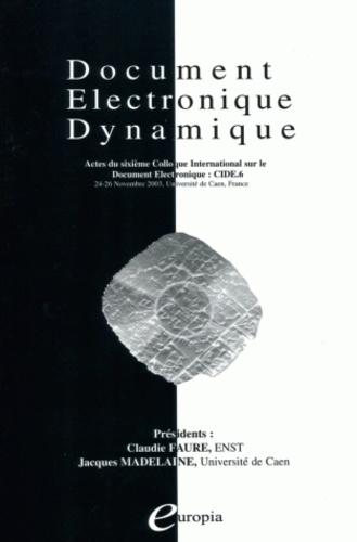Claude Faure - Document électronique dynamique : CIDE 6.