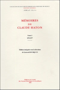 Mémoires de Claude Haton (1553-1582)
