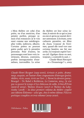 Theâtre complet / Claude-Henri Rocquet Tome 3 Théâtre du Souffle. Figures de l'Ancien Testament ; Figures de l'Evangile ; Frères humains
