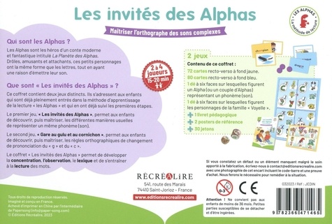 Les invités des Alphas CP-CE1 - Jeu sur... de Claude Huguenin - Livre ...