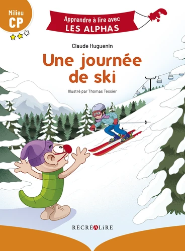 Couverture de Apprendre à lire avec les Alphas Une journée de ski