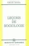 Claude Javeau - Leçons de sociologie.