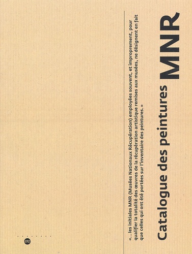 Claude Lesné - Catalogue des peintures MNR.