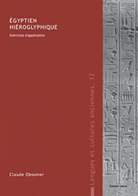Claude Obsomer - Egyptien hiéroglyphique - Exercices d'application.