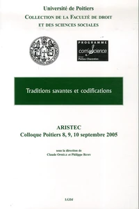 Traditions savantes et codifications