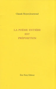 La poésie entière est préposition