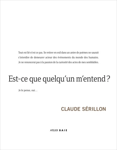 Claude Sérillon - Est-ce que quelqu'un m'entend ?.