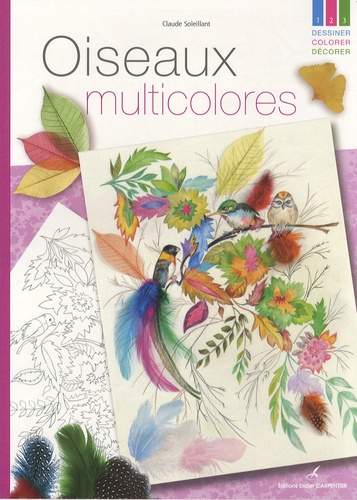 Claude Soleillant - Oiseaux multicolores.
